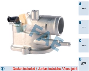 Termostat, kjølemiddel, JEEP,MERCEDES-BENZ, 05080146 AA, 05080146 AB, 611 200 02 15, 611 200 07 15, 611 203 04 75, 611 203 05 75, 611 20