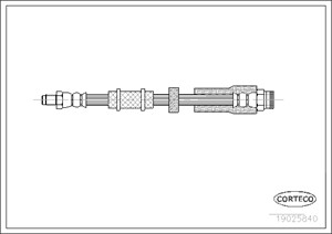 Bremseslange, Framaksel, Nede, CITROËN JUMPER Skåp, FIAT DUCATO Skåp, PEUGEOT BOXER Skåp, 1311457080, 480670
