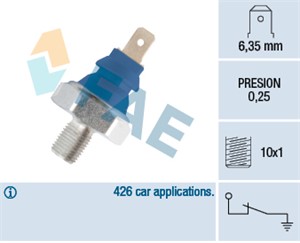 Oljetrykkbryter, AUDI,FORD,MERCEDES-BENZ,SEAT,SKODA,VOLVO,VW, 013 542 06 17, 028 919 081 D, 028 919 081 H, 1009542, 1469774, 1669963, 6M