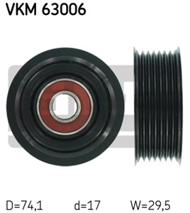 Styrerulle-kileribberem, HONDA ACCORD VII, ACCORD VIII, ACCORD Kombi VIII, ACCORD Tourer VII, CIVIC Hatchback VII, CIVIC Hatchback VIII,