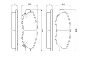 Bremseklosser sett, Framaksel, HONDA ACCORD IV, ACCORD Coupé IV, 45022-SM4-A00, 45022-SM4-A01, 45022-SNA-A52