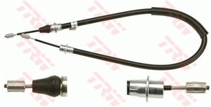 Kabel, parkeringsbremse, Bak, Foran, Høyre, PEUGEOT 406, 406 Break, 406 Coupé, 4745 J7