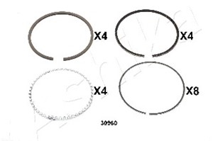 Stempelring, MAZDA 323 II, 323 III, 323 Hatchback II, 323 Hatchback III, 323 Station Wagon III, DEMIO, E302-23-130, E302-23-130A