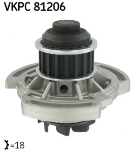Vannpumpe, SEAT TERRA, TERRA Skåp / kombi, VW POLO Classic, POLO II, POLO Coupé, POLO Skåp/halvkombi, 031 121 004 A, 031 121 004, 031 12
