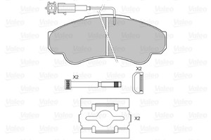 Bremseklosser sett, Framaksel, CITROËN,FIAT,PEUGEOT, 425244, 4252-44, 425245, 4252-45, 425459, 4254-59, 71752978, 71772525, 77362216, 99