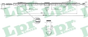 Kabel, parkeringsbremse, Bak, Høyre, OPEL AGILA, SUZUKI WAGON R Halvkombi, WAGON R+ Halvkombi, VAUXHALL AGILA Mk I, 4700357, 9203995