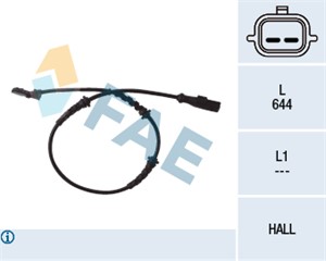 Sensor, hjulturtall, Framaksel, DACIA,RENAULT, 47 91 012 92R, 479101292R, 82 00 195 825, 82 00 419 177, 8200195825