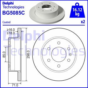 Bremseskive, Bakaksel, MERCEDES-BENZ, 9104230200, 9104230300