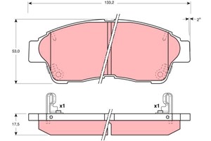 Bremseklosser sett, Framaksel, TOYOTA PICNIC, 04465-44020