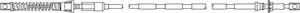 Gasskabel, FORD TRANSIT Buss, TRANSIT Flak/chassi, TRANSIT Skåp, 6 579 166, 6 721 491, 92VB9A758HB, 92VB9A758HC