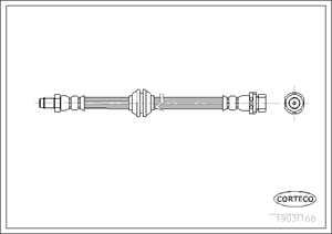 Bremseslange, Bakaksel, FORD FOCUS I, FOCUS Sedan I, FOCUS Turnier I, 1124059