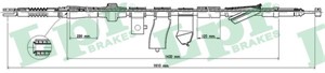 Kabel, parkeringsbremse, Venstre, HONDA CIVIC Hatchback V, 47560SR3931