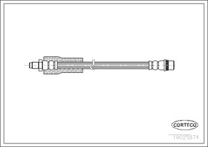Bremseslange, Framaksel, RENAULT ESPACE II, 7700845510