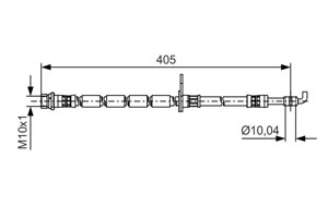 Bremseslange, Framaksel høyre, FORD FIESTA VI, FIESTA Van VI, 1514231, 1522923, 1718840, 8V51-2078-AC