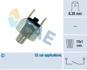 Bremselysbryter, AUDI,FORD,OPEL,PORSCHE,SKODA,VW, 000 545 65 09, 038 109 601 E, 113 945 515 B, 193 595 294, 24341423376, 38 109 601 E, 4