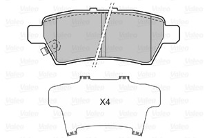 Bremseklosser sett, Bakaksel, NISSAN NP300 NAVARA, NP300 NAVARA Flak/chassi, PATHFINDER III, 44060EB325, 44060-EB325, D4060EB300, D4060-