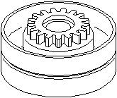 Strammerull, kilerem med ribber, RENAULT, 7700 851 321