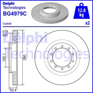 Bremseskive, Framaksel, RENAULT,RENAULT TRUCKS, 5010260604