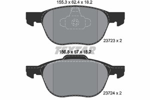 Bremseklosser sett, Framaksel, FORD,MAZDA,VOLVO, 1223682, 1321517, 1360305, 1508074, 1517765, 1519528, 1566093, 1695810, 1712024, 175384