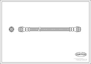 Bremseslange, Bak, Bakaksel, på begge sider, Kjøretøysiden, AUDI,SEAT,SKODA,VW, 1J0611775, 6Q0611775A, 6Q0611775B, 6Q061177A, 6X0611775