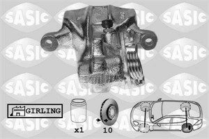 Bremsecaliper, Bak, Venstre, AUDI, 443615423A