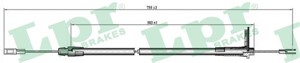 Kabel, parkeringsbremse, Bak, Høyre, MERCEDES-BENZ E-KLASS [W210], E-KLASS T-Model [S210], 2104201185, 2104201585