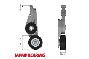 Strammerull, kilerem med ribber, AUDI,SEAT, 06B 903 133 E, 06B 903 133