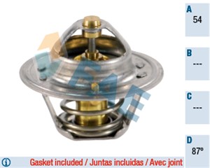 Termostat, kjølemiddel, FORD,HYUNDAI,ISUZU,NISSAN,OPEL,SAAB, 1338035, 1338055, 1452357, 1472378, 21200-BX000, 25500-22600, 5004890, 5004
