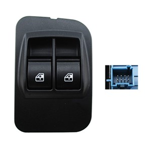 Bryter, vindusløfter, Foran venstre, FIAT FIORINO Skåp/stor limousine, QUBO, 1618106380, 6490 G8