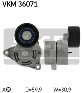 Strammerull, kilerem med ribber, Senter, Øvre, NISSAN,OPEL,RENAULT,VAUXHALL, 11955-00Q0B, 11955-00Q0D, 11955-00Q0F, 11955-00Q0M, 11955-0