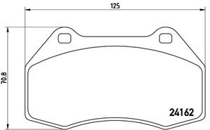 Bremseklosser sett, RENAULT CLIO III, MEGANE II, MEGANE Coupé III, 7701208218