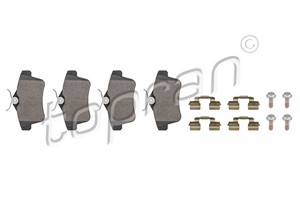 Bremseklosser sett, Bakaksel, CITROËN DS5, DS DS 5, PEUGEOT 3008 Minibus, minivan, 5008, 508 I, 508 SW I, 16 085 206 80, 16 168 727 80,