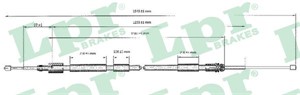 Kabel, parkeringsbremse, Bak, Høyre, CITROËN XSARA Break, 4745K3
