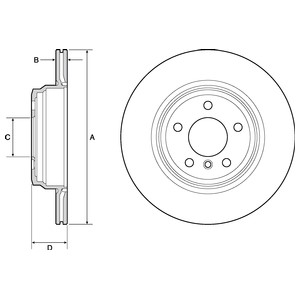 Bremseskive, Bakaksel, BMW, 3421 6792 233, 3421 6864 899