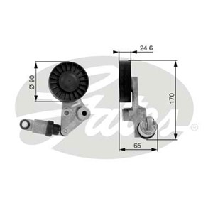 Strammerull, kilerem med ribber, CHEVROLET,OPEL,SAAB,VAUXHALL, 13 40 530, 1340530, 1340545, 1340548, 4575478, 5342456, 90502421, 9054263