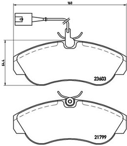 Bremseklosser sett, CITROËN,FIAT,PEUGEOT, 425225, 425227, 425456, 71753040, 71770980, 77362233, 9948629, E172348