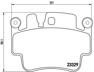 Bremseklosser sett, PORSCHE 911, 911 Cabriolet, 911 Targa, BOXSTER, BOXSTER Spyder, CARRERA GT, 99635193014, 99635193015, 99635193914, 9