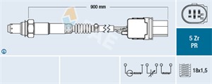 Lambdasonde, Til sylinder 4, Til sylinder 5, Til sylinder 6, BMW,MERCEDES-BENZ, 004 542 86 18, 0045428618, 11 78 7 558 054, 11 78 7 573