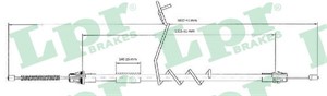 Kabel, parkeringsbremse, Bak, Venstre, FORD TRANSIT Flak/chassi, TRANSIT Skåp, 4331044