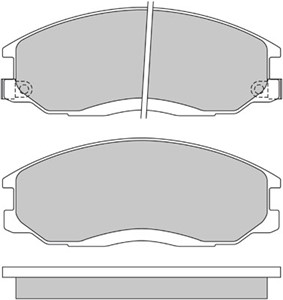 Bremseklosser sett, Framaksel, DAEWOO,HYUNDAI,SSANGYONG, 48130-091A0, 58101-39A40