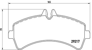 Bremseklosser sett, Bakaksel, MERCEDES-BENZ,VW, 0044208120, 0054207420, 005420742028, 0064202220, 0064204520, 2E0698451A, 2E0698451B, 2E