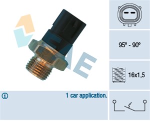 Temperaturbryter, radiator ventilator, MITSUBISHI 3000 GT Coupé, 05134540AA, 108 353 00 42, 5134540AA, A108 353 00 42, MB-660664