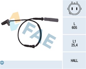 Sensor, hjulturtall, Framaksel, BMW 7 [E38], 34 52 1 182 076, ALS-435