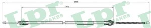 Kabel, parkeringsbremse, Bak, Venstre, RENAULT CLIO II, CLIO Skåp/halvkombi II, THALIA I, 7700426006