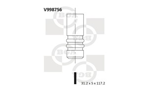 Innløpsventil, CHEVROLET,FIAT,OPEL,SAAB,VAUXHALL, 24433078, 55557862, 642011, 642078