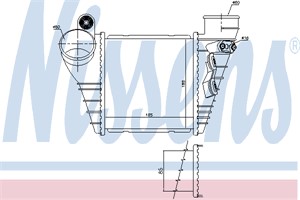 Ladeluftkjøler, AUDI,SEAT,SKODA,VW, 1J0.145.803 A, 1J0.145.803 F, 1J0.145.803 G, 1J0.145.803 S, 1J0.145.805 B, 1J0.145.805 D, 1J0.145.80