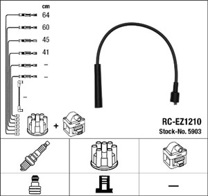 Tennledningssett, MAZDA 323 F VI, 323 P V, 323 S V, B33G-18-140A, B3M518140