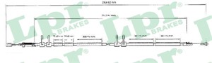 Kabel, parkeringsbremse, Foran, CITROËN,FIAT,PEUGEOT, 474628