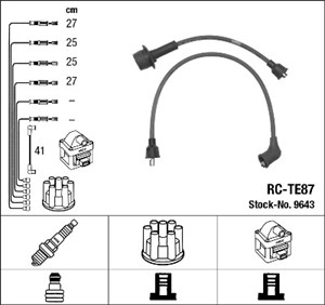 Tennledningssett, TOYOTA, 90919-21174, 90919-21259, 90919-21307, 90919-21308, 90919-21315, 90919-21315-000, 90919-21377