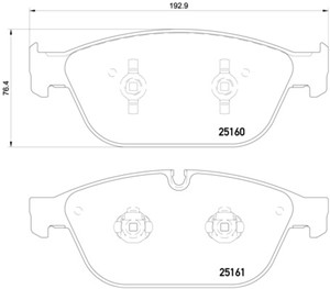 Bremseklosser sett, Framaksel, AUDI A8 D4, Q5, Q5 Van, 4H0698151E, 4H0698151H, 4H0698151L, 4H0698151N, 8R0698151F, 8R0698151R